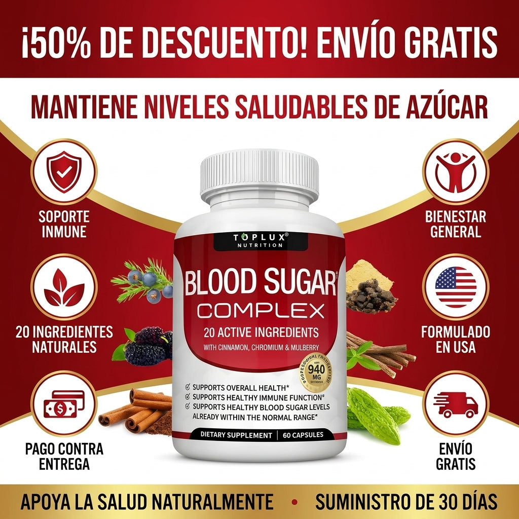 GlucoVital™ - Regulador Natural De Glucosa