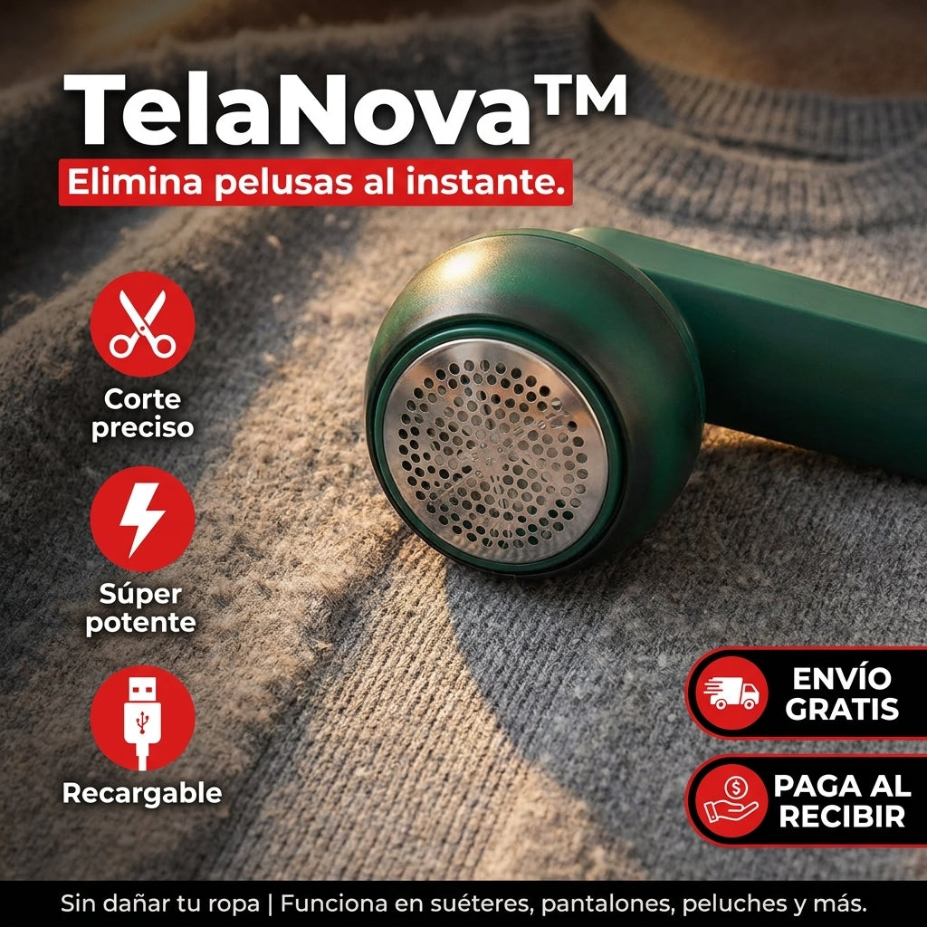 TelaNova™ - Quita Pelusas Electrico